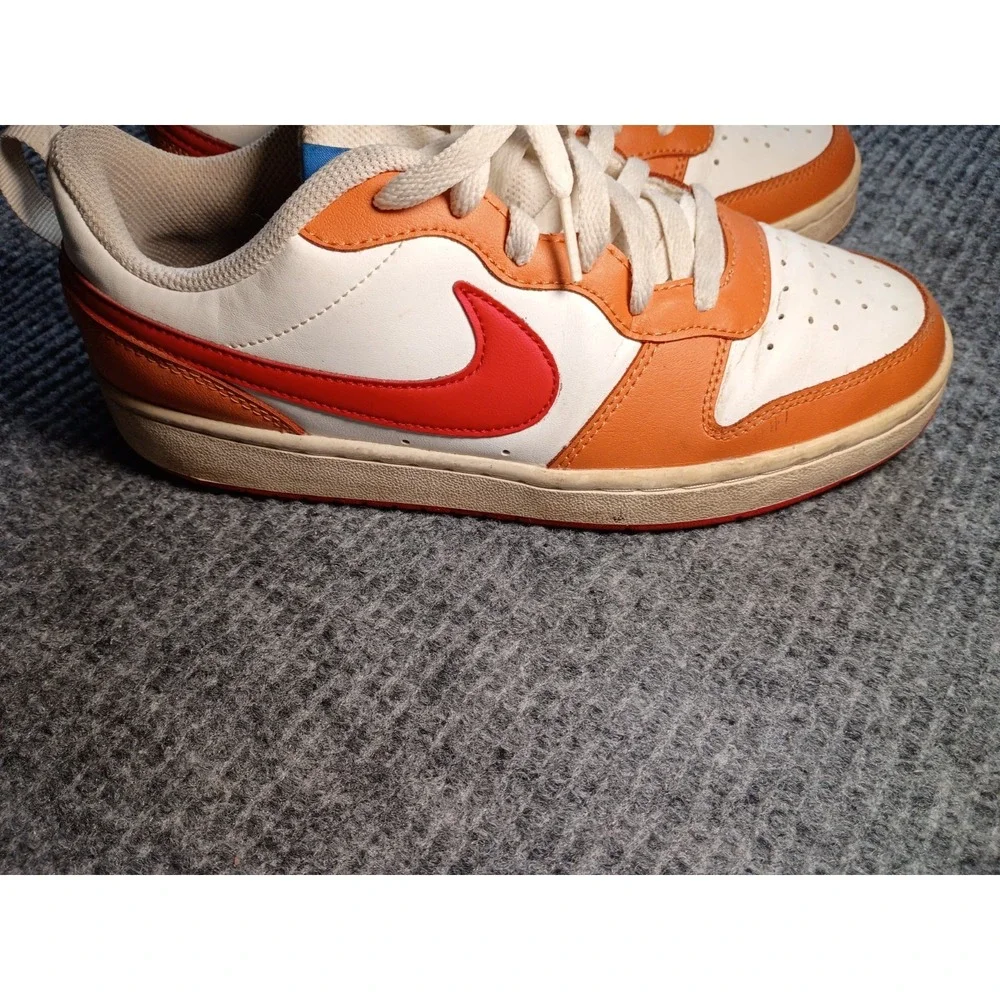 Nike Court Borough Low 2 GS Sneakers Hot Curry Colorway BQ5448-119 Size 7Y